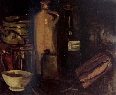 Vincent Van Gogh Still Life with Pots,Jar and Bottles (nn04) France oil painting art